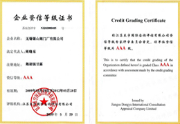 企業(yè)資信等級(jí)證書