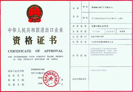 進出(chū)口許可證(zheng)