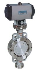 氣動(dong)對夾蝶閥